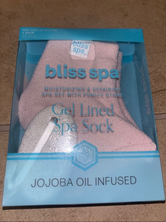 Bliss Other - bliss spa Gel Lined Spa Sock and pumice stone